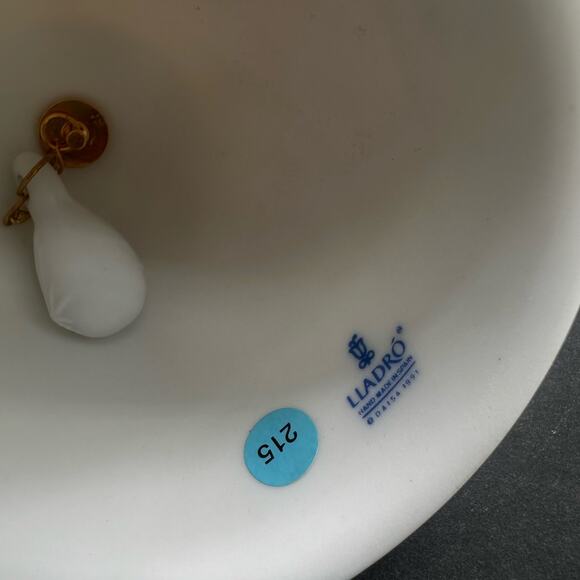 LLadro Christmas Holiday ornament 1992 Bell signature year - Picture 7 of 9